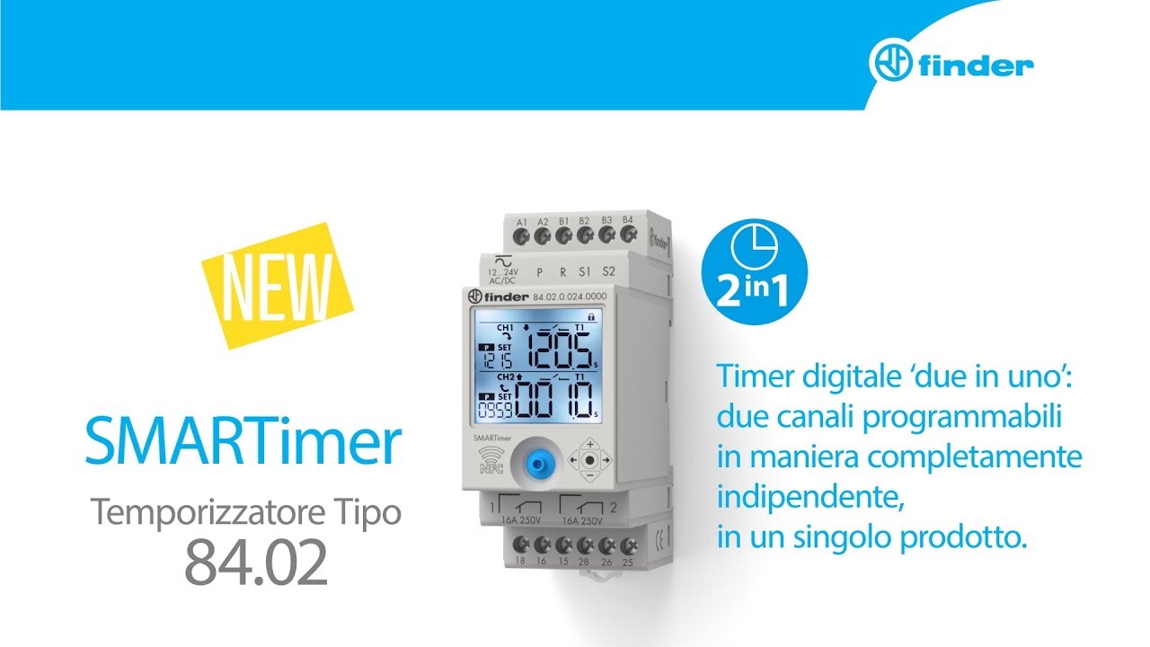 Temporizzatore SmarTimer 84.02 | Funzioni e programmazione | Finder