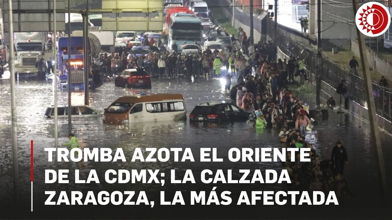Azota tromba el oriente de la Ciudad de México