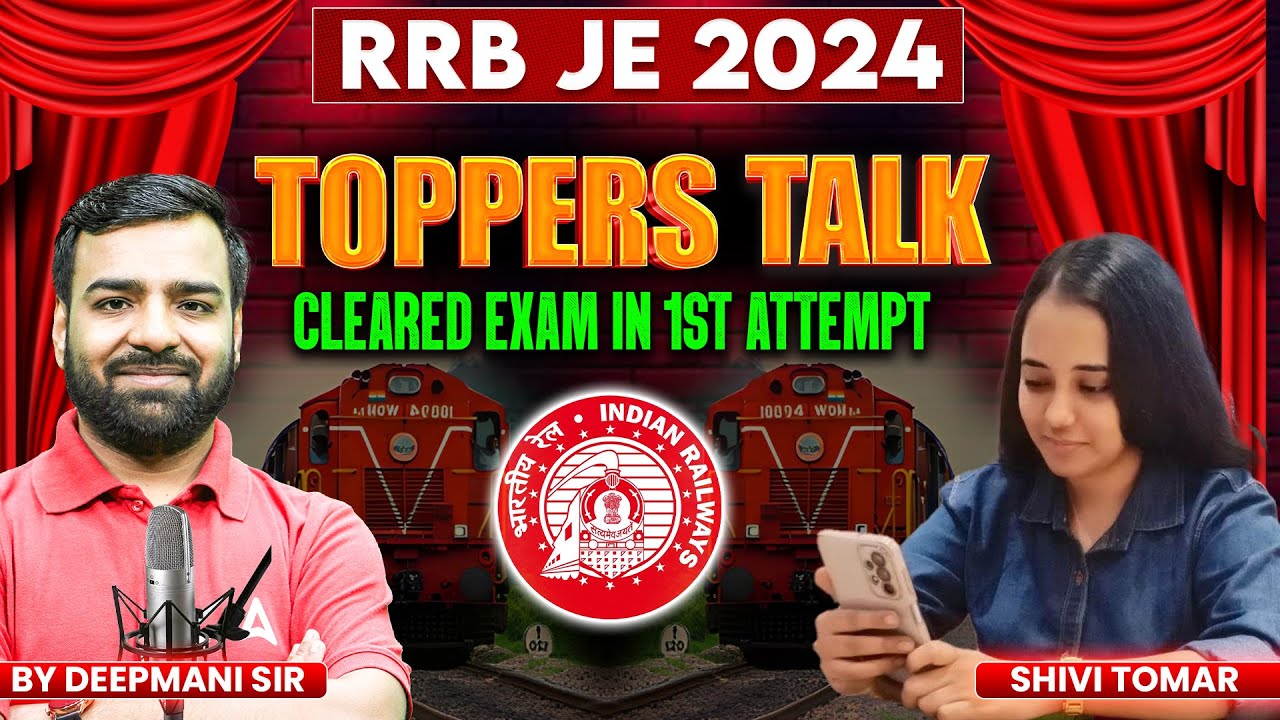 RRB JE 2024 Topper's Talk 💬 | Cracked in 1st Attempt! | Success Story & Preparation Tips