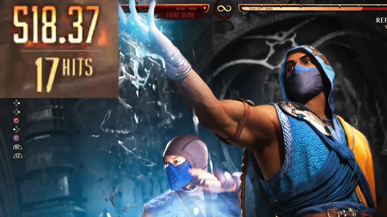 High Damage Rain Combos with Kameo (Sonia and Subzero) - Mortal Kombat 1