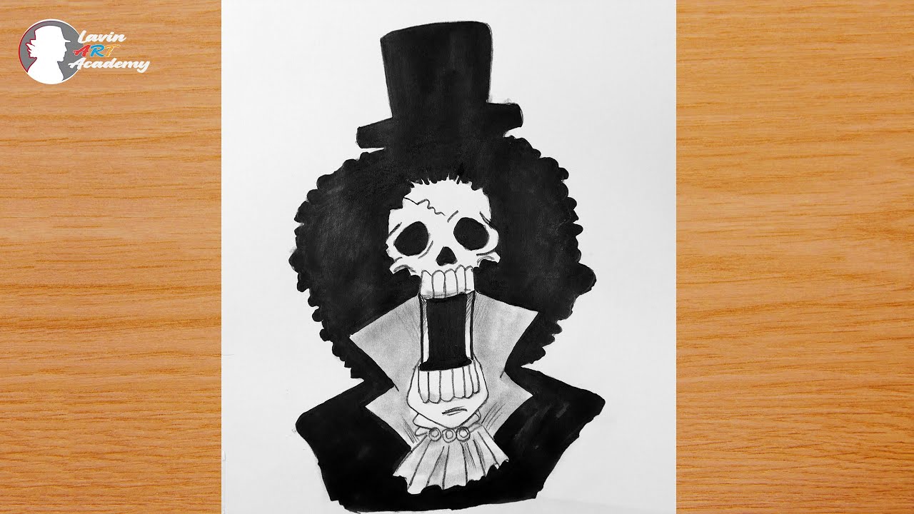 How to draw brook from one piece