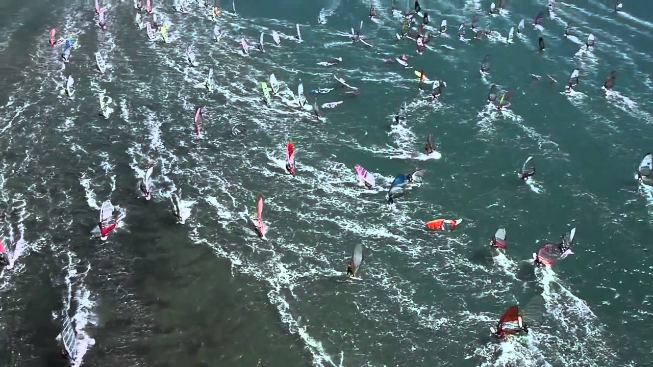 DEFI WIND 2014   1000 windsurfers   40 knts Tramontana   220km of full speed racing in 4 days