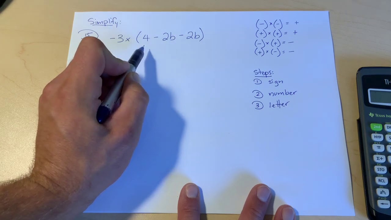 Collect like terms with multiplying