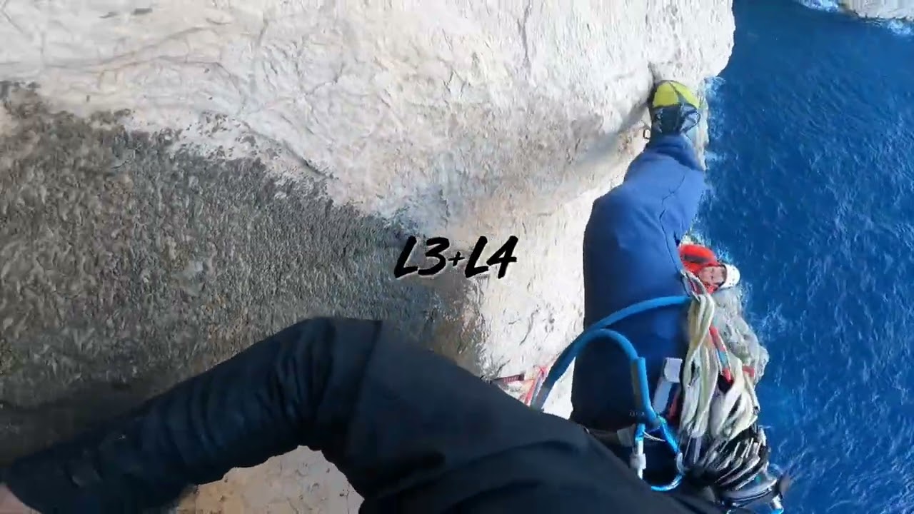 Escalade Grande Voie - Calanques / Bec de Sormiou - Les Leaders 6a+/b - Novembre 2022