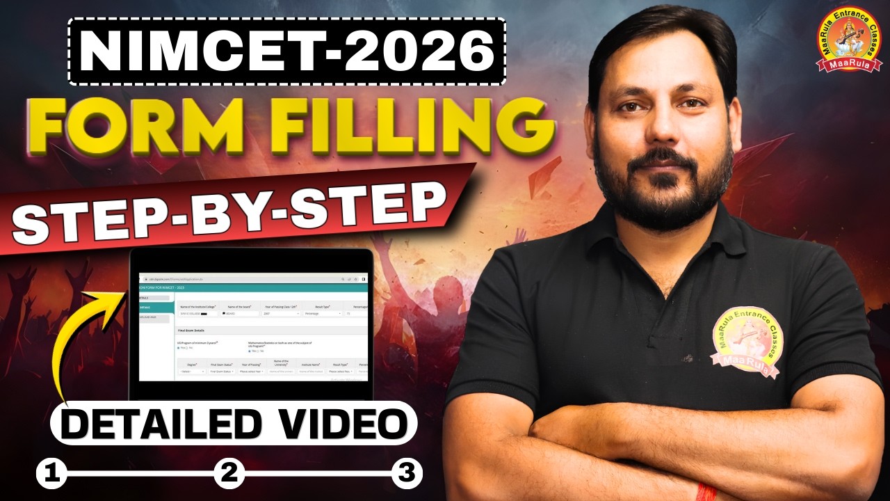 Form Filling Nimcet 2026 | Step by Step Of Nimcet Form Filling 2026 | Obc Ews Sc Caste Certificate