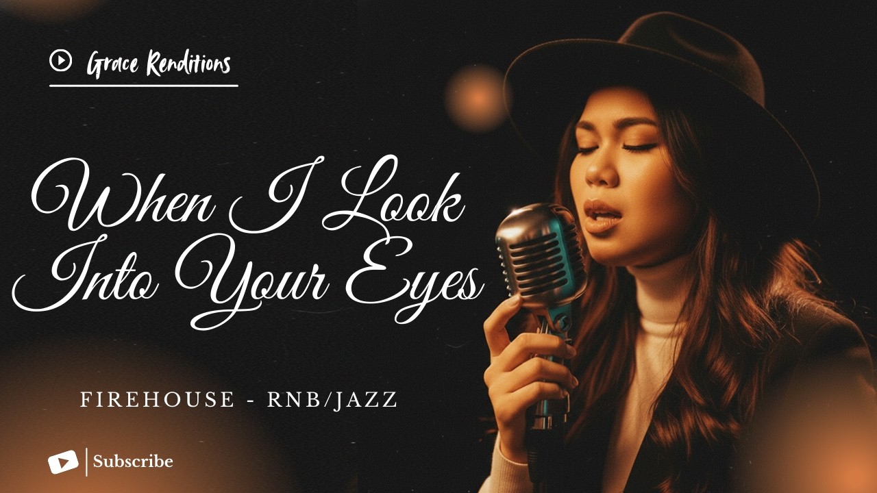 When I Look Into Your Eyes &ndash; Firehouse | Female RNB/Jazz Cover (Lyric Video)