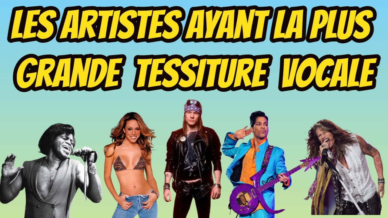 Les plus grandes tessitures en chant