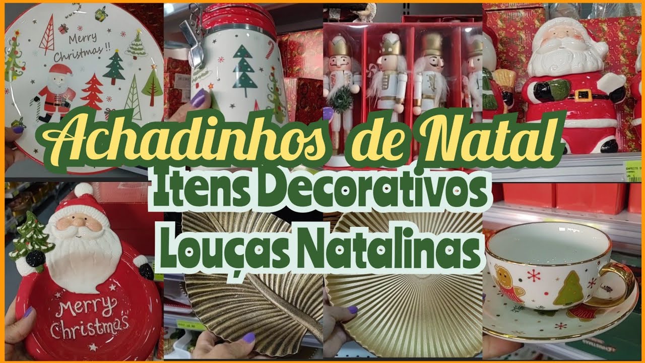 🎄🤶 NATAL  2024- CHEGARAM NOVIDADES ÍTENS DECORATIVOS -LOUÇAS NATALINAS