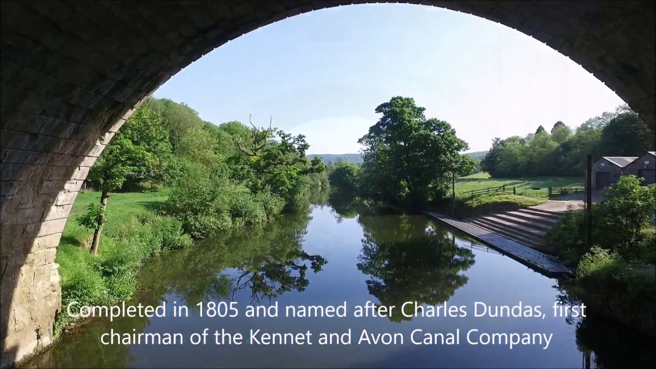 Dundas Aqueduct near Bath by drone