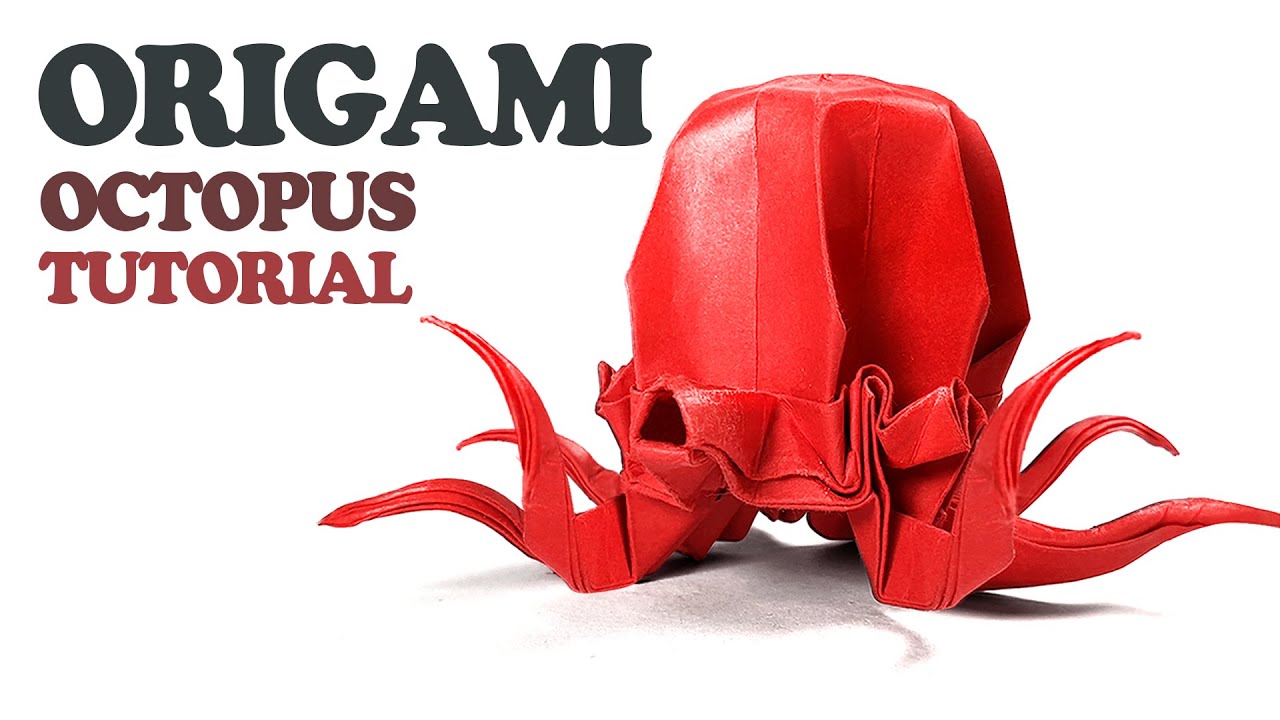 종이 한장으로 3D 입체 문어 접기 【ORIGAMI OCTOPUS】