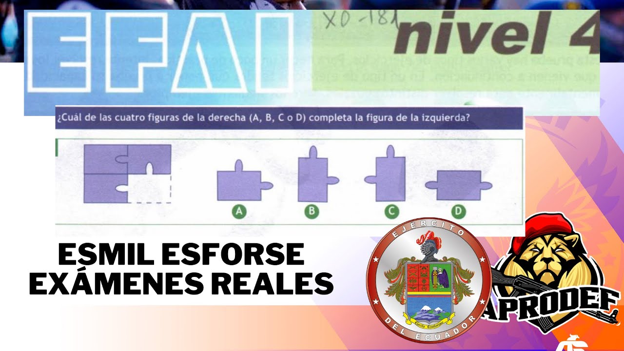 ESMIL ESFORSE: PRUEBAS PSICOLÓGICAS 2022 |EFAI ESPACIAL