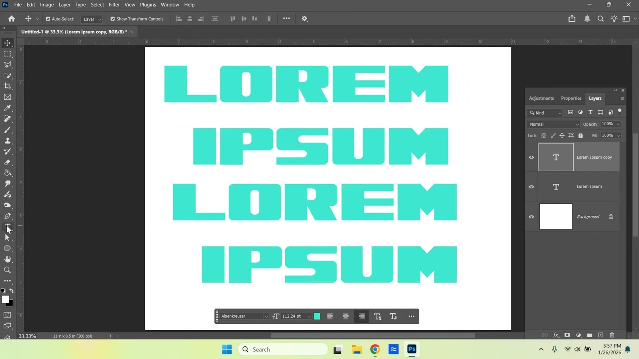 Simple use of Text and Text Warp 2026