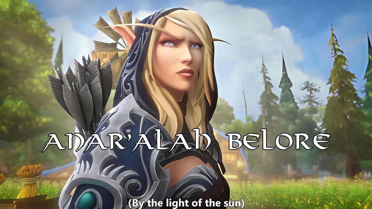 Lament of the Highborne - Thalassian Lyrics w/English Translation [WoW] [Sylvanas Windrunner]