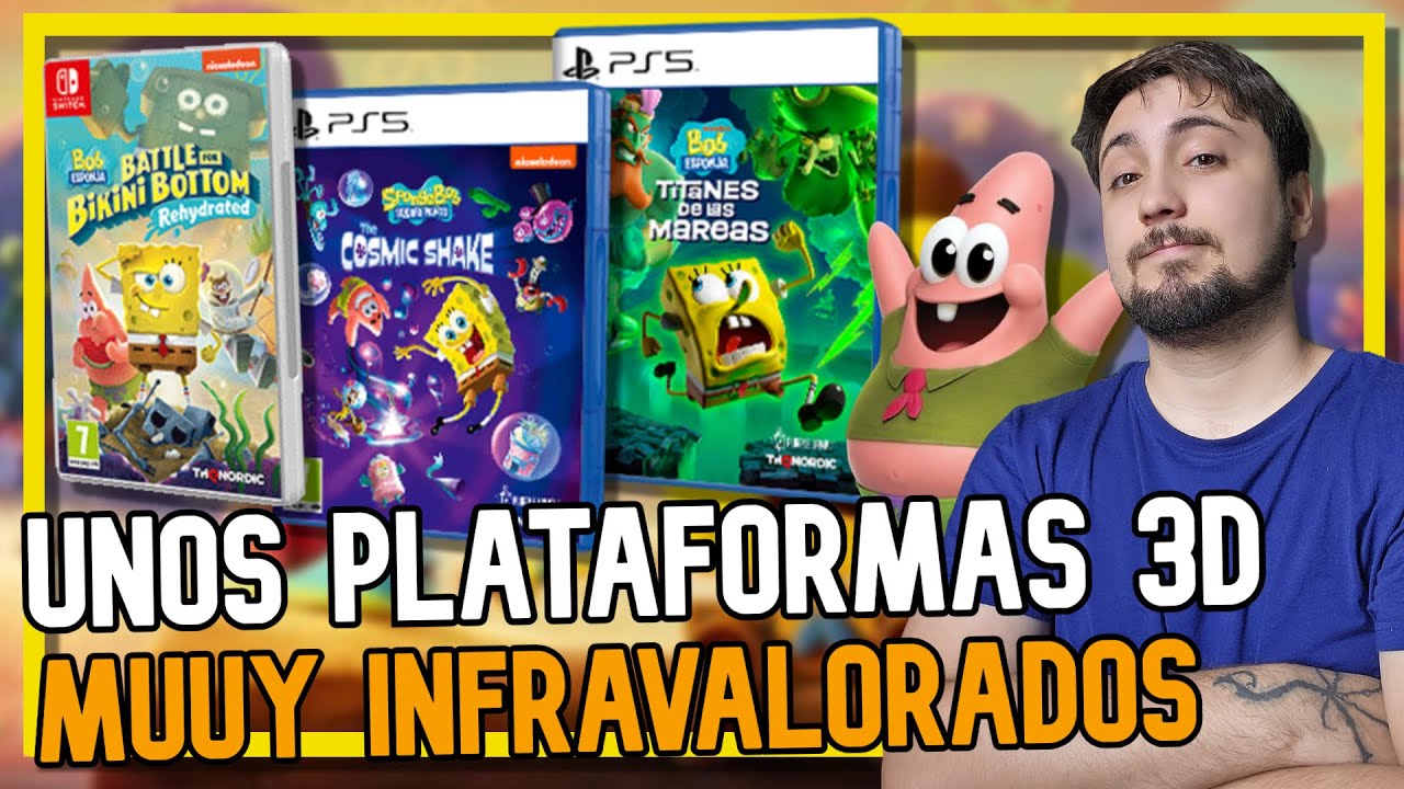 Hablemos de los PLATAFORMAS 3D de BOB ESPONJA, infravalorados