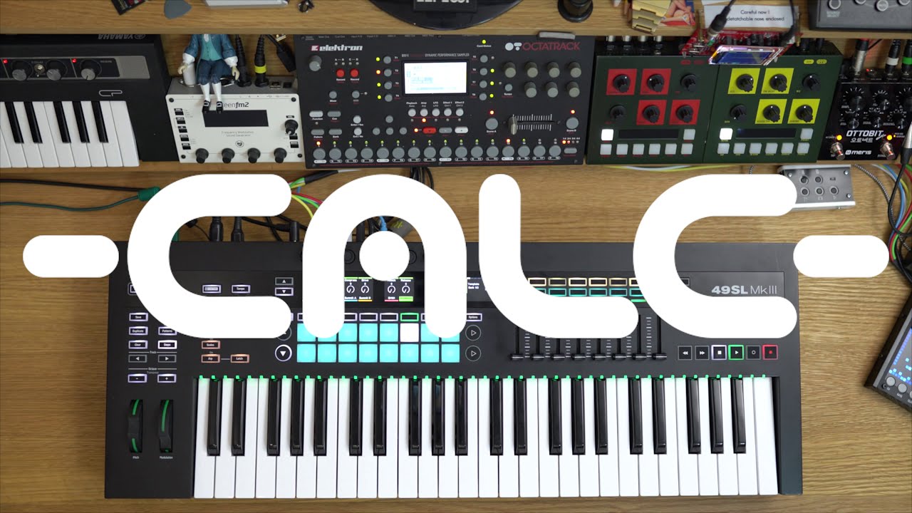 -CALC- PAWS2 extended Jam with Rossum Panharmonium, Octatrack and Novation Summit driven by SLMKIII