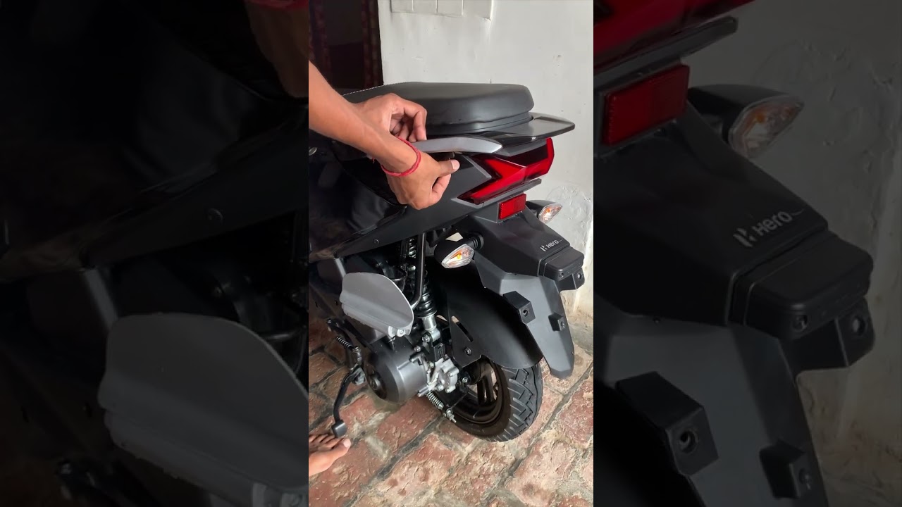 Hero Xoom grab handle fittings #heroxoom #heroxoom modified