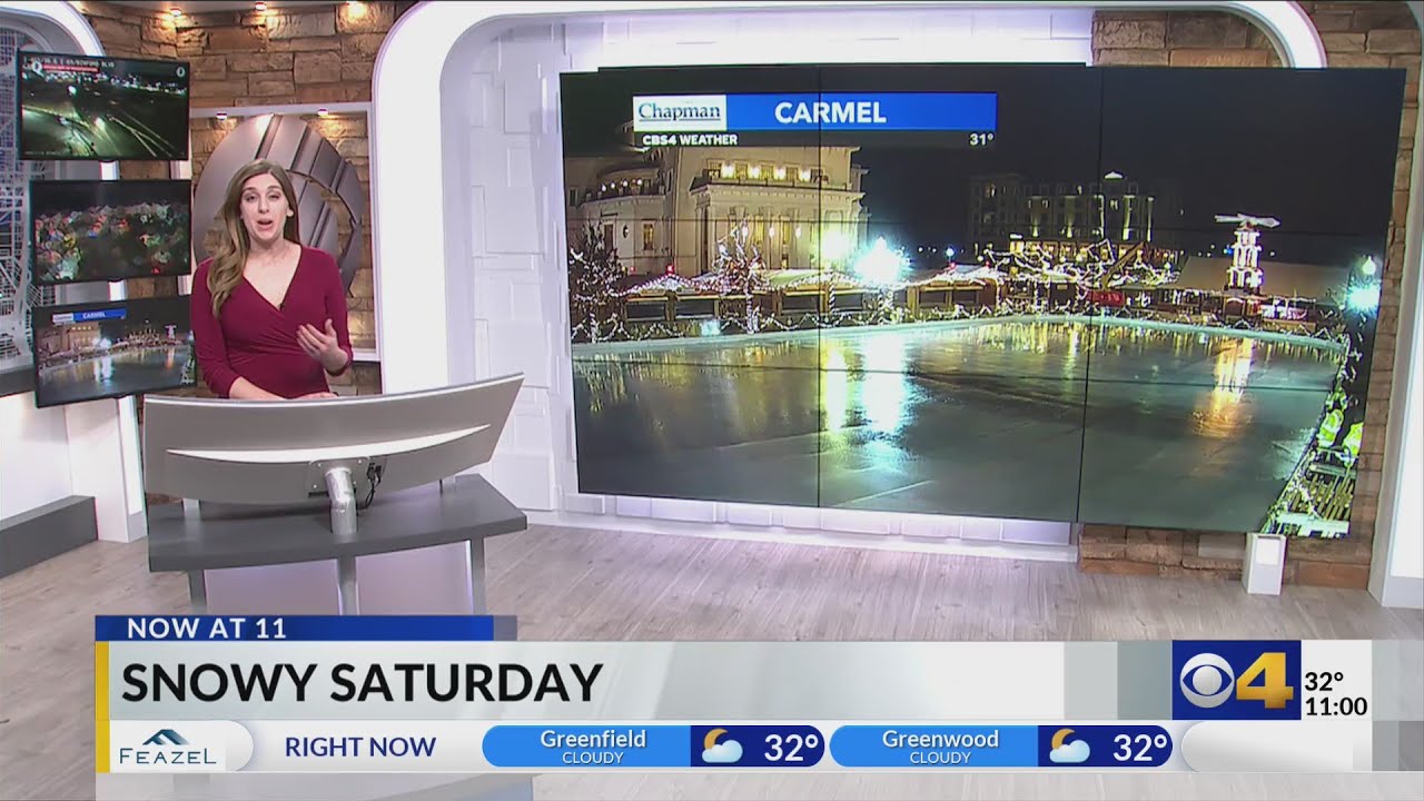 First snowfall of the season for Indiana!