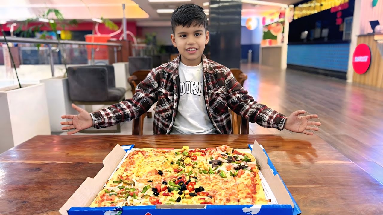 First Time 😍Trying Domino’s 😋Biggest Pizza 🍕| Gone Wrong ❌ | 