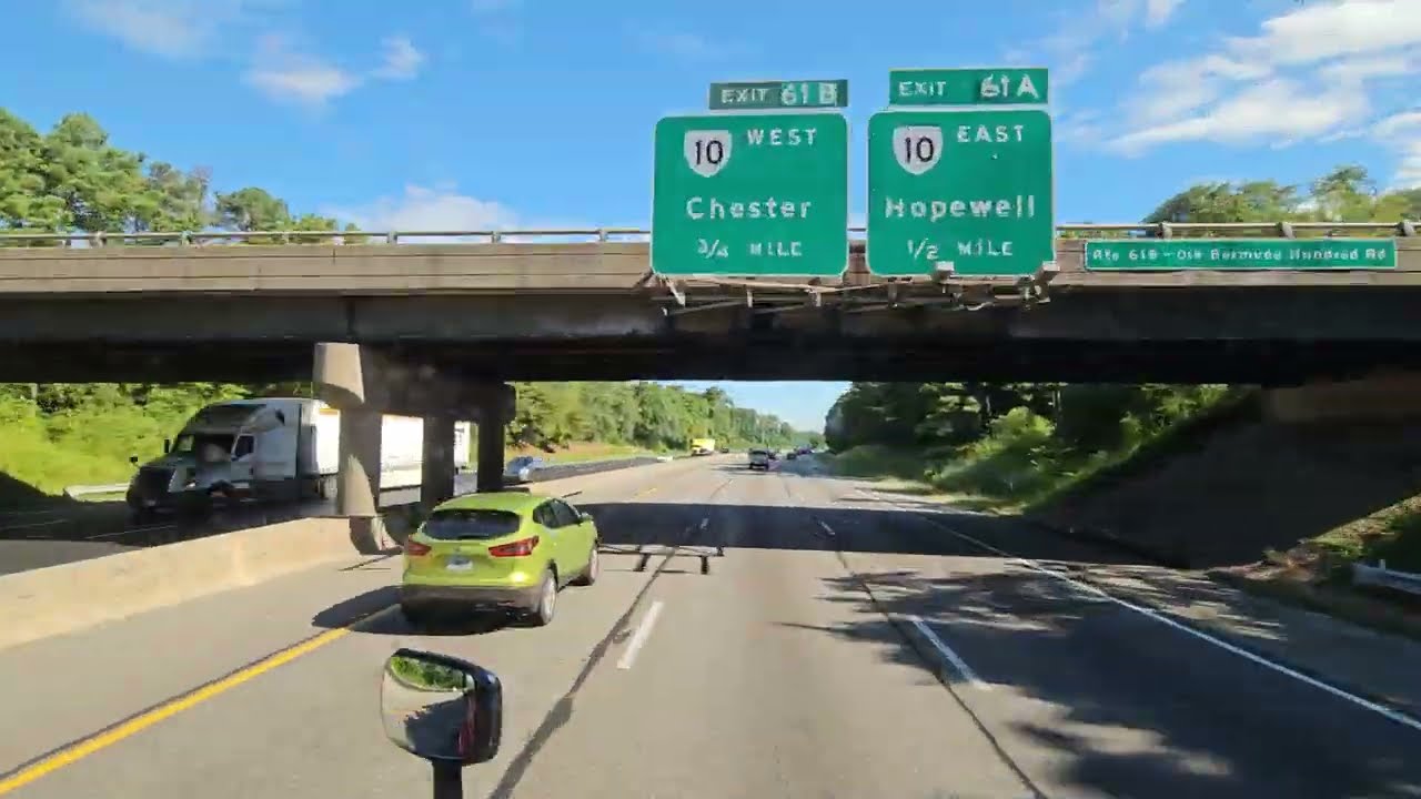 MY DRIVE FROM PETERSBURG TO RUTHER GLEN VA 4K
