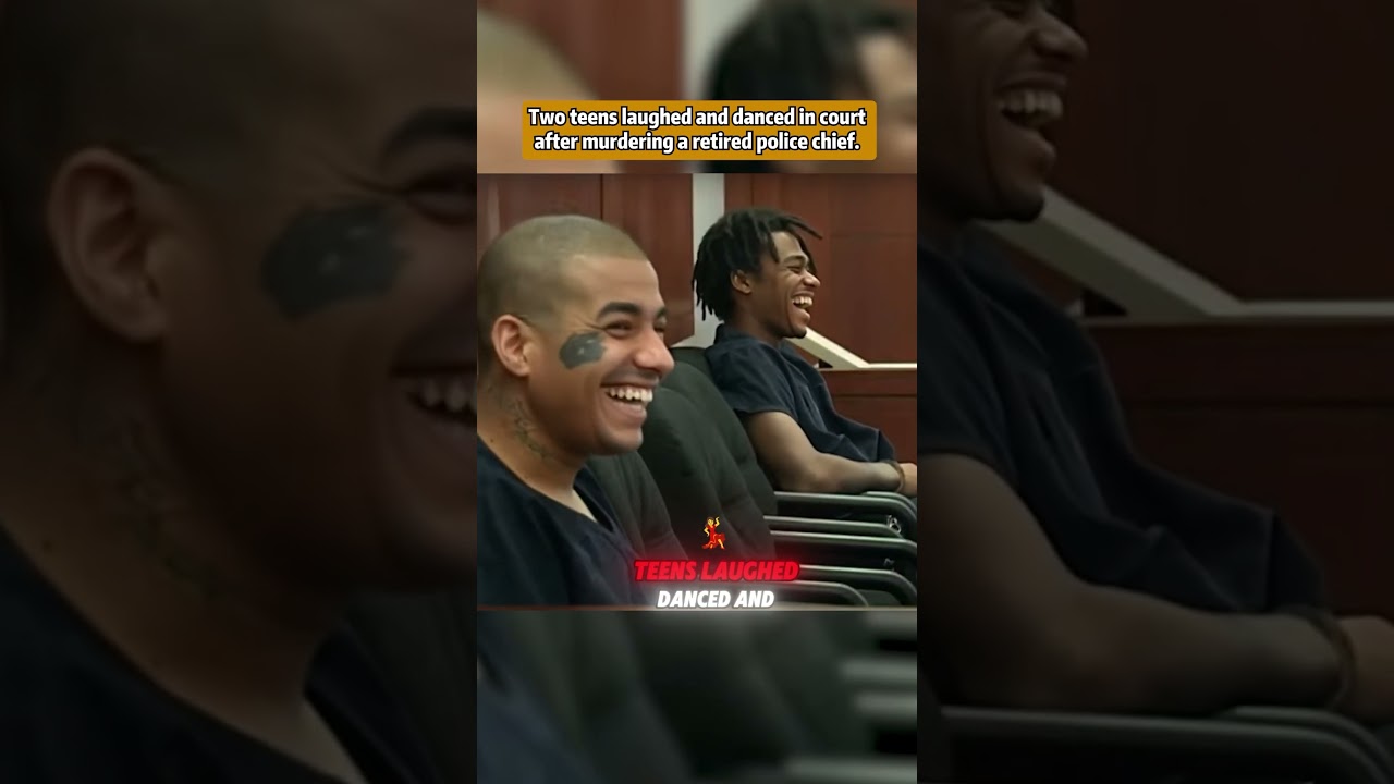 17-year-old laughs in court after murdering retired police chief.#shorts #crime #court #news #fyp