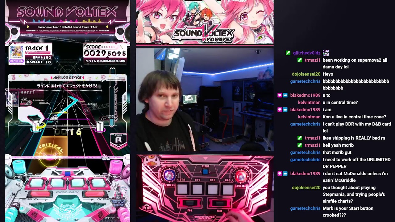 Chatting while installing Sound Voltex Exceed Gear upgrade kit!!