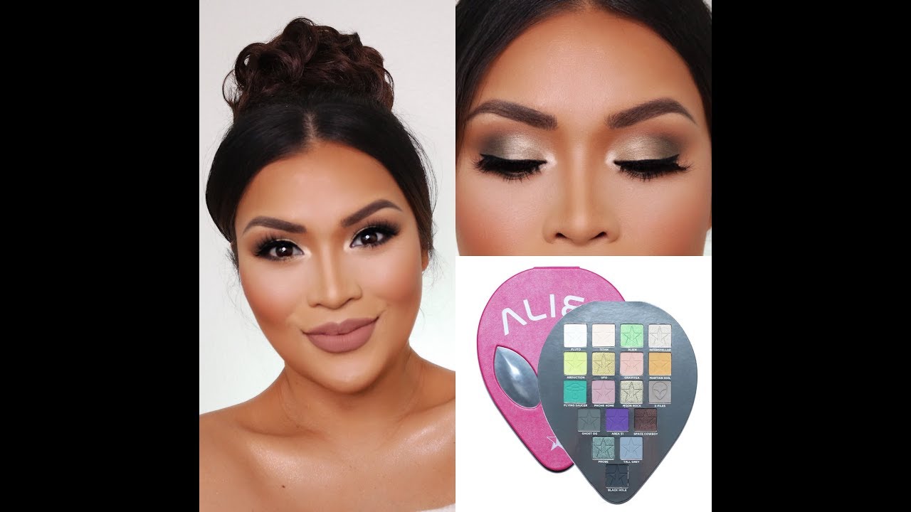 Neutral Look Using JEFFREE STAR COSMETICS ALIEN PALETTE