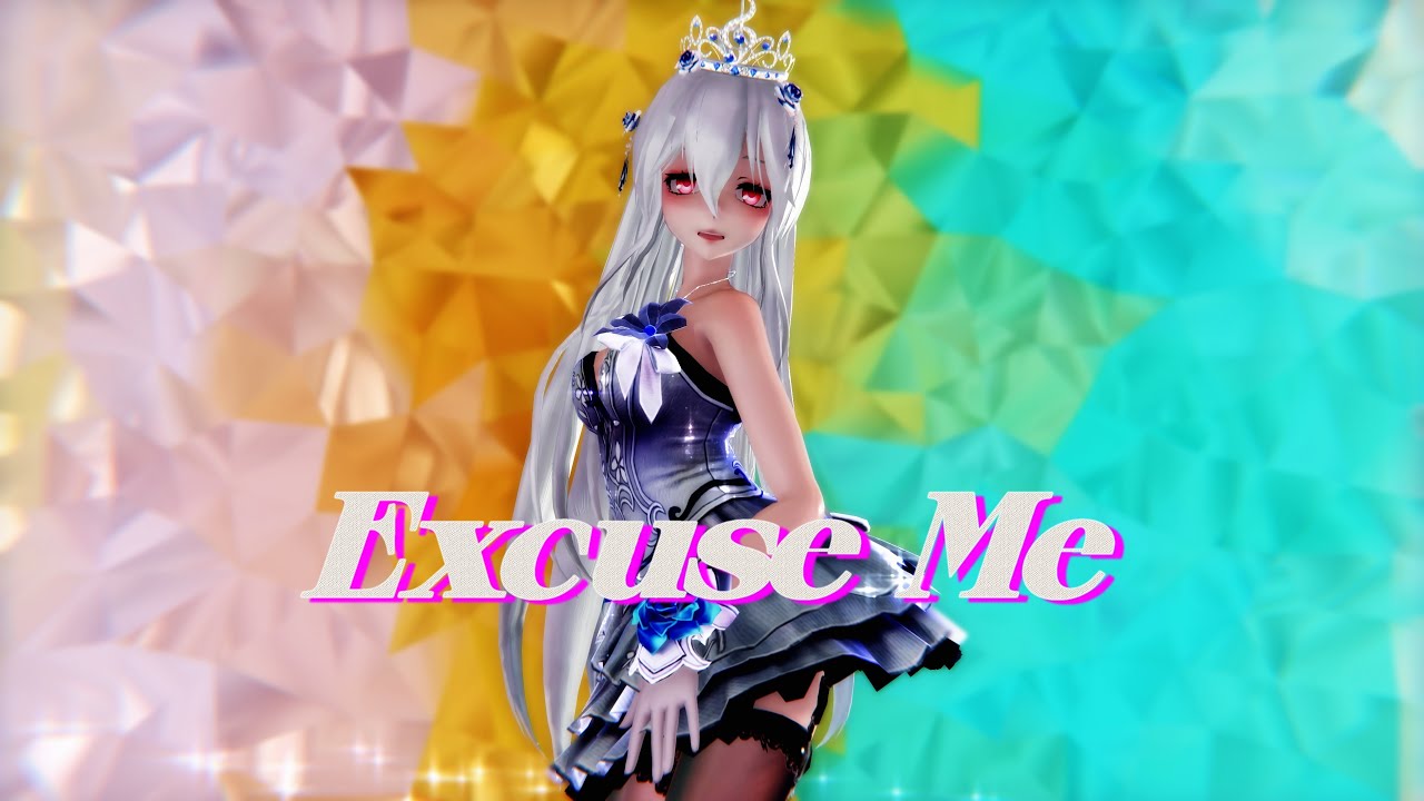 ≡MMD≡ Yowane Haku - Excuse me / AOA [4KUHD60FPS][Eng sub]