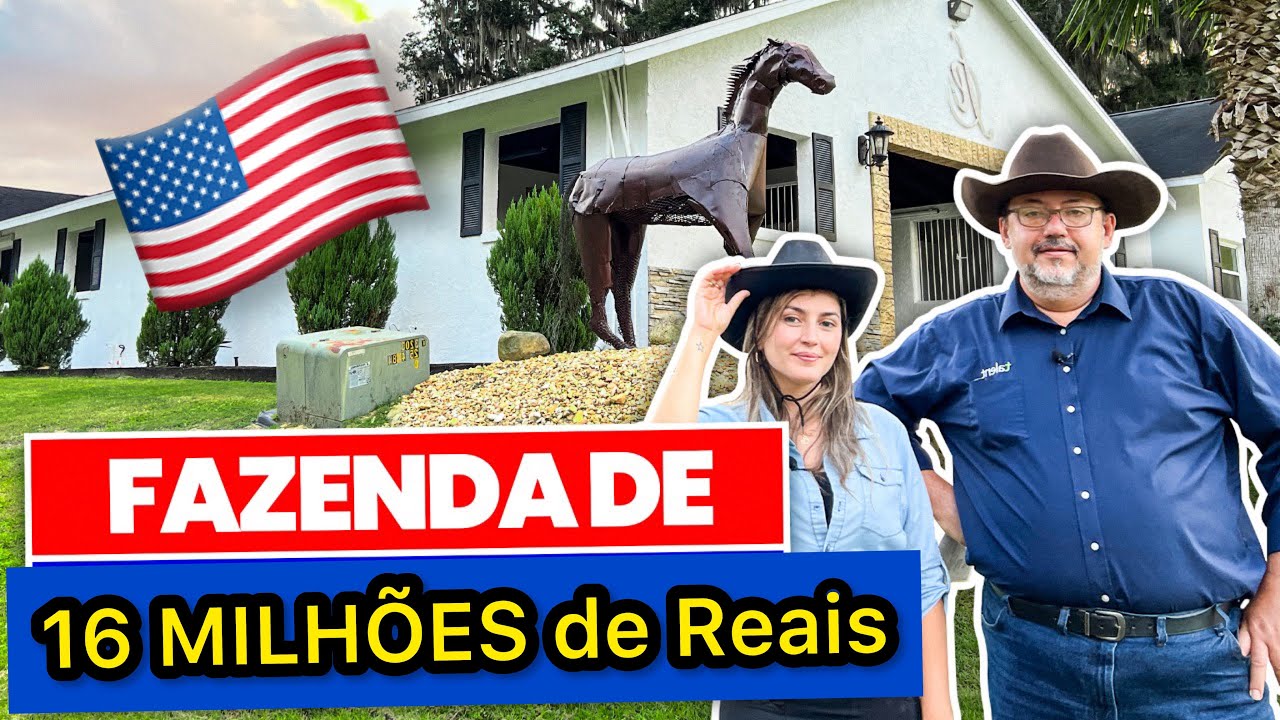 FAZENDA de MILIONÁRIOS nos EUA . INCRÍVEL 😱
