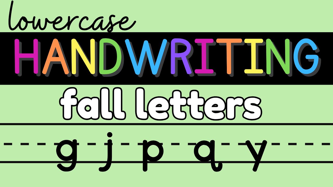 Fall Letters: Handwriting {Lowercase}