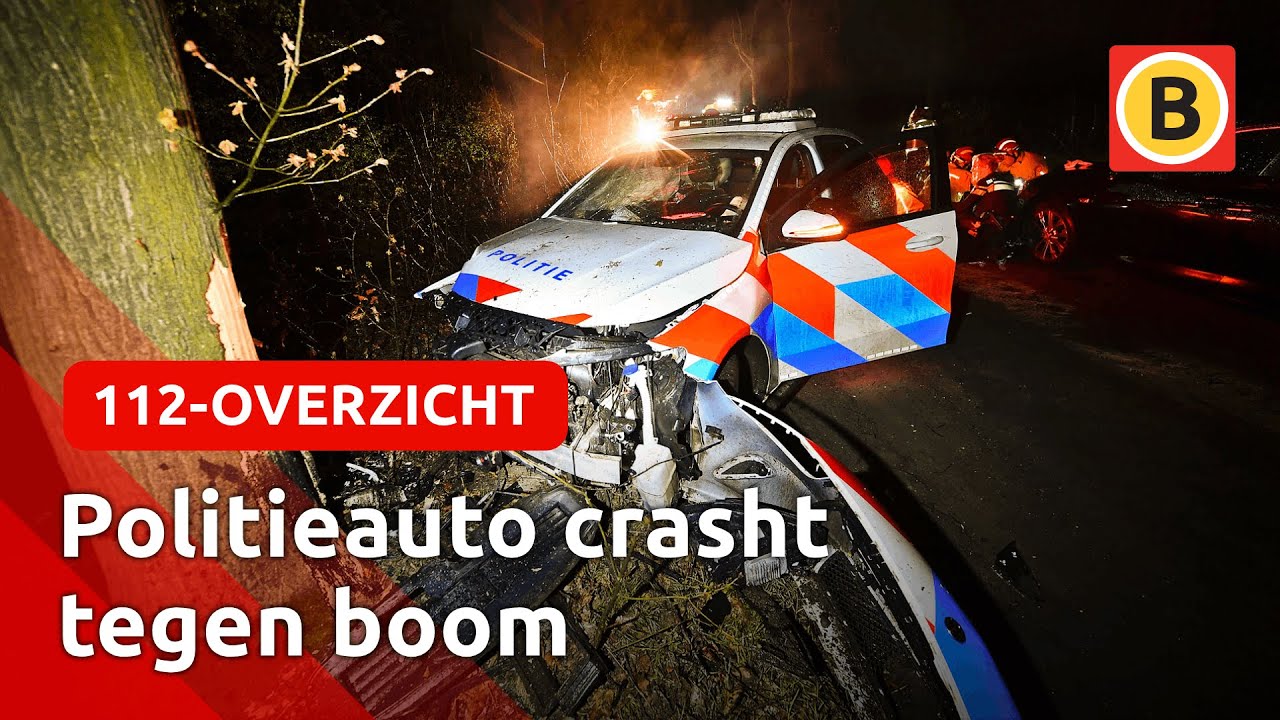 Twee agenten gewond bij botsing  | 112-overzicht