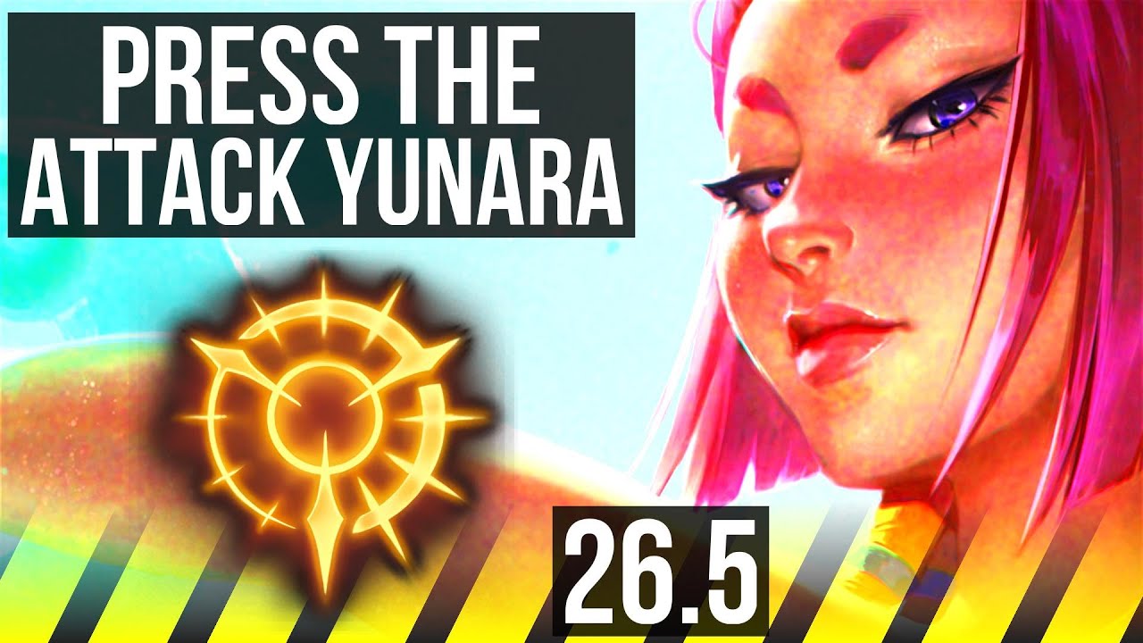 YUNARA & Braum vs DRAVEN & Pyke (ADC) | Press The Attack | KR Master | 26.5