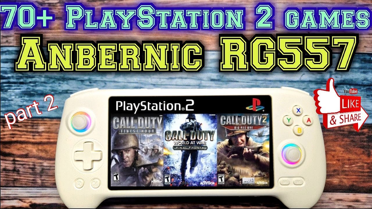 Anbernic RG557 tested 70+ PS2 games