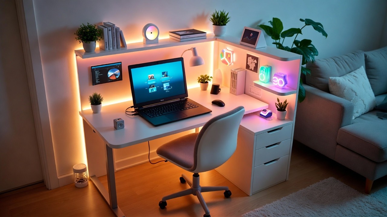 Monta tu SETUP en UN METRO CUADRADO: 15 Cosas de Amazon Para ESCRITORIOS PEQUEÑOS