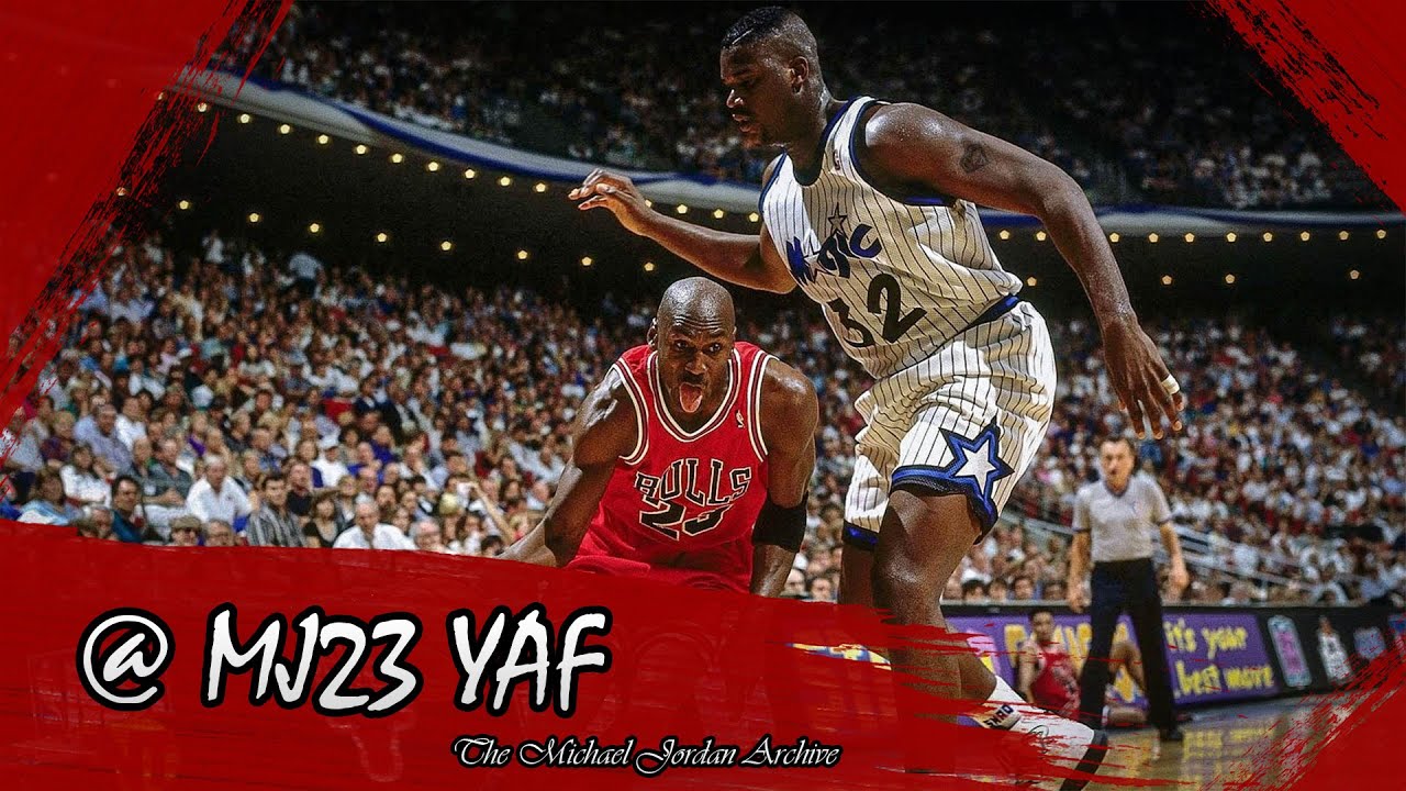 Michael Jordan vs Shaquille O'neal Highlights Bulls vs Magic (1993.01.12) - 23pts, First Meeting!!!