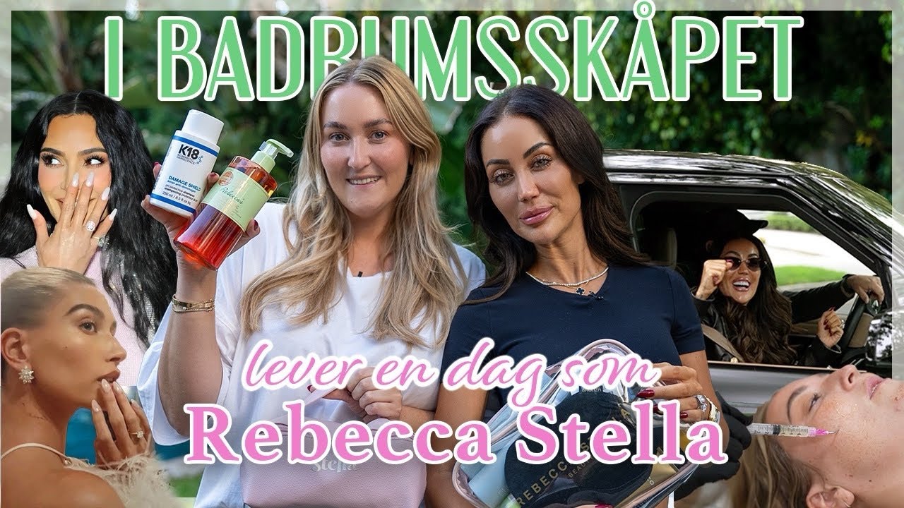 I BADRUMSSKÅPET MED REBECCA STELLA! Följ med oss i LA på behandlingar och en massa skoj!