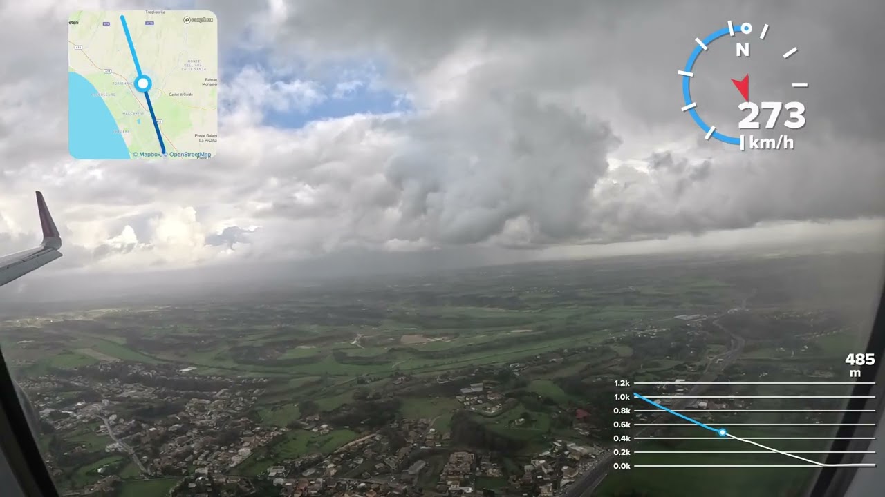 Flight W4 6136 landing from Prague to Rome Fiumicino 7.2.2026