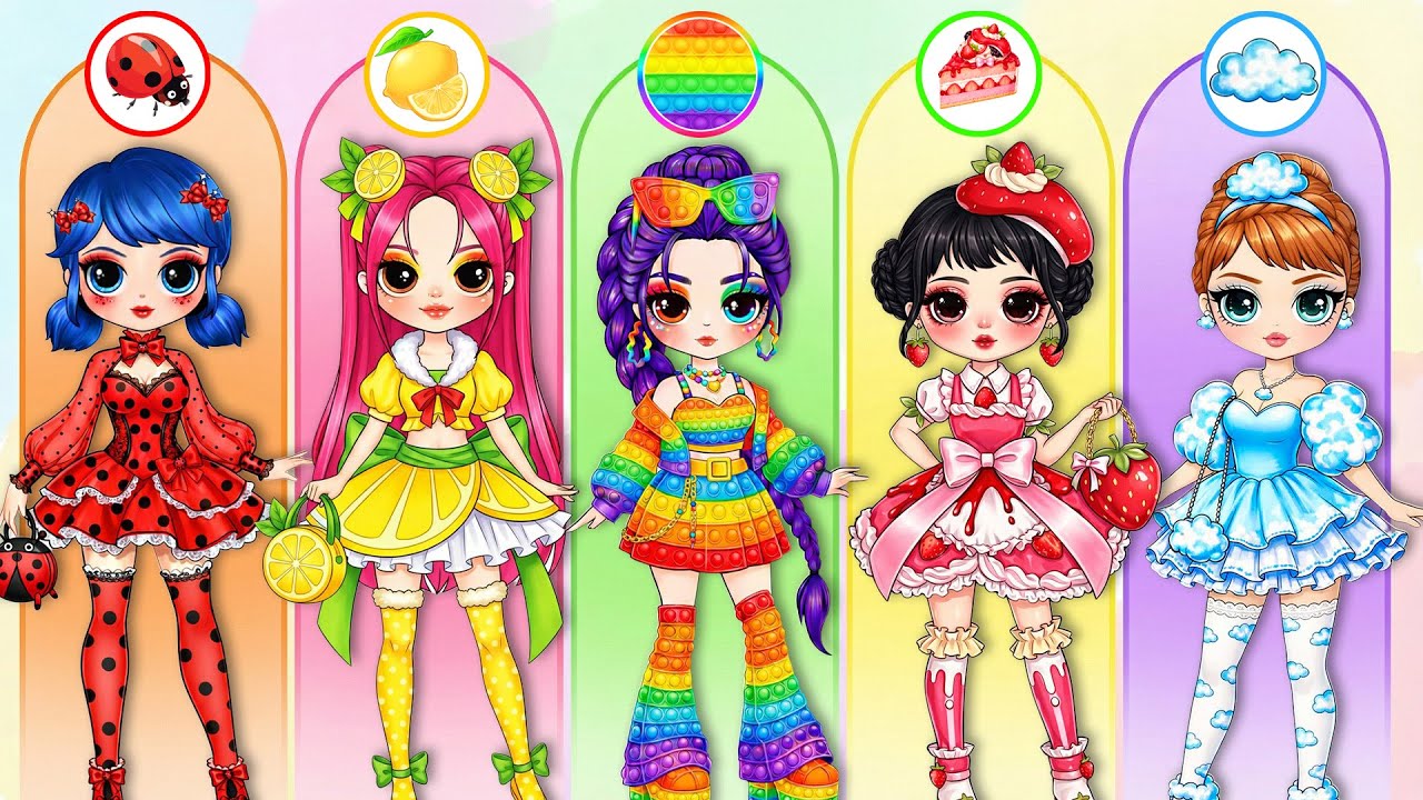 Disney Princess & Huntrix Girl Change into NEW FASHION Styles! | Best DIY Fashion Paper Dolls
