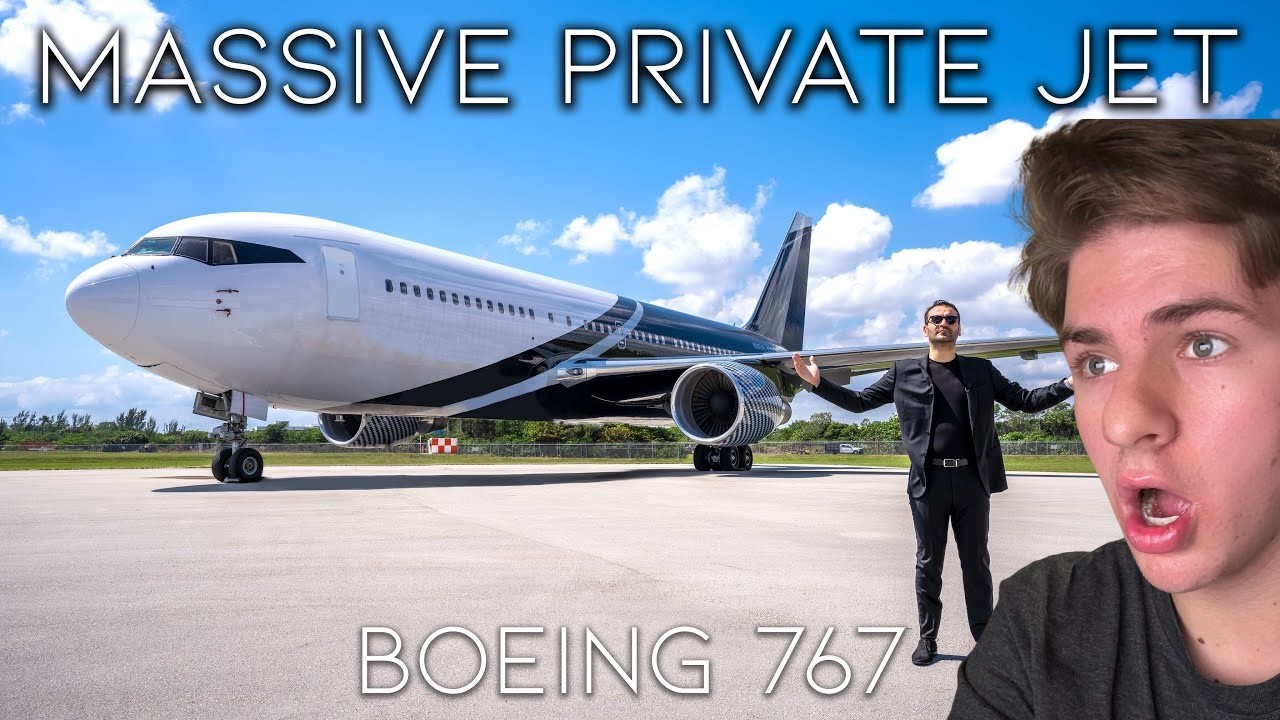 I Reacted To Inside One of The Largest PRIVATE JETS in The World!
