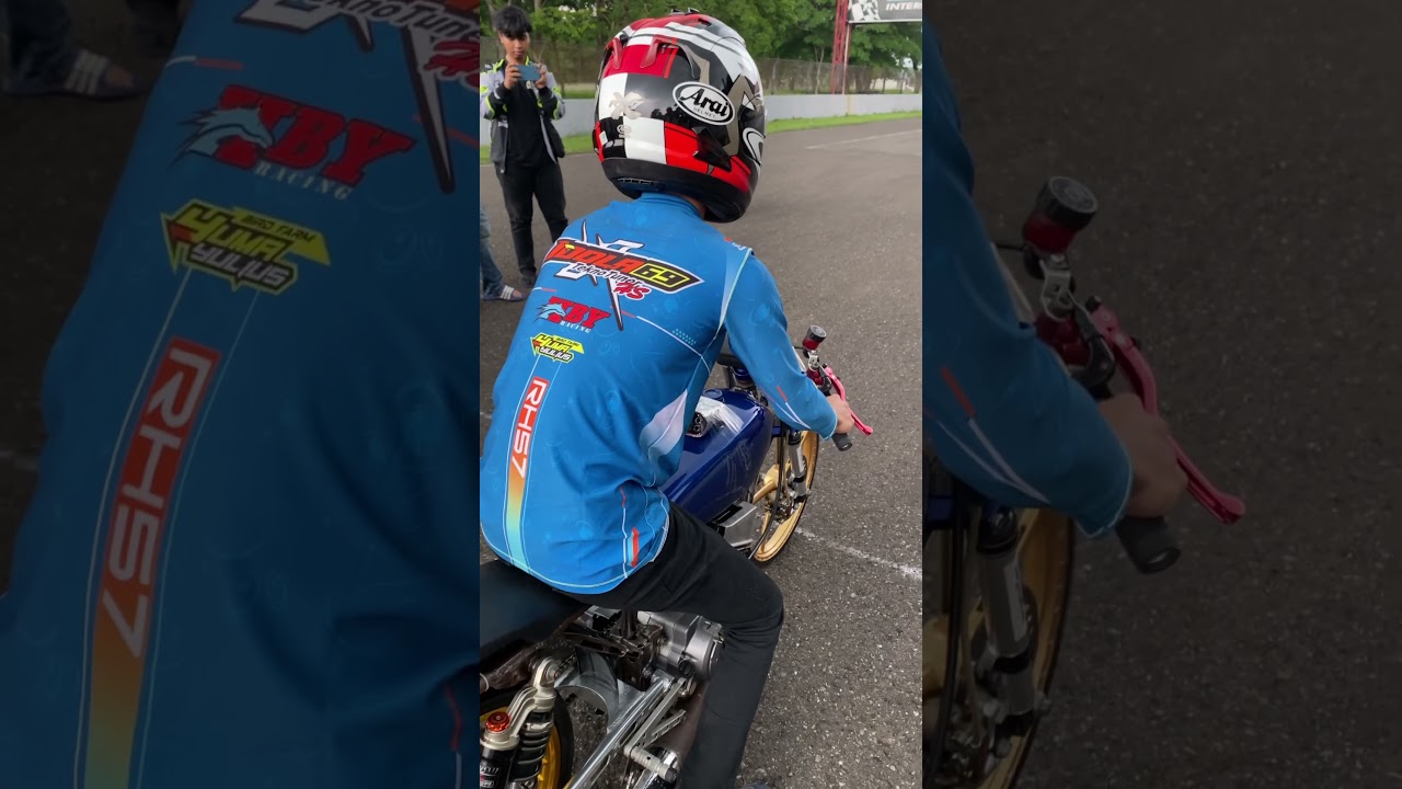 Drag 500m sentul Fbagol126 nyeting rxking knalpot nya jd pengen punya #shortvideo #rxking #dragbike