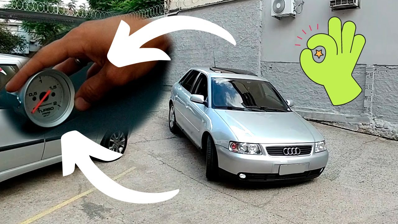INSTALANDO MANÔMETRO DE PRESSÃO DE TURBO DA CRONOMAC NO AUDI A3 1.8T