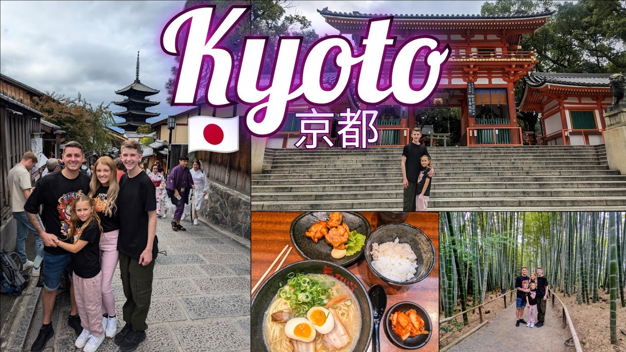 Kyoto Vlog 🇯🇵 Japan With Kids | Shrines, Bamboo Forest and The Best Ramen 🍜