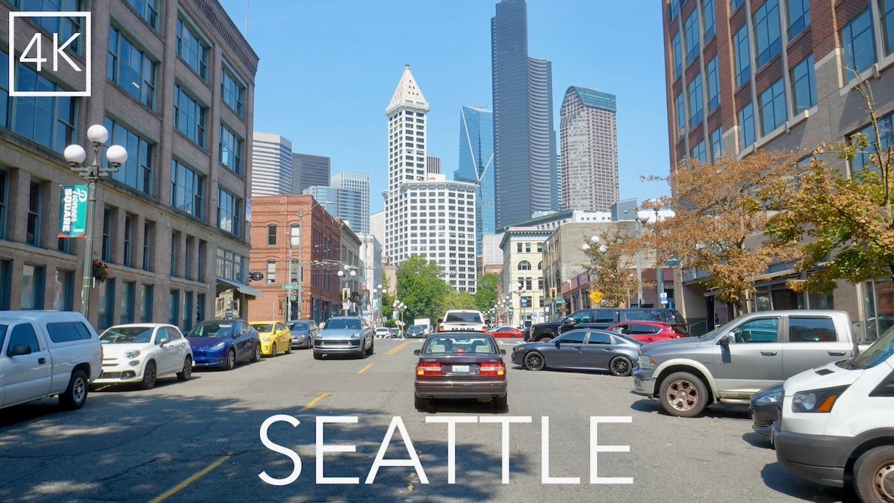 Seattle Washington City Drive 4K - Emerald City Driving Tour