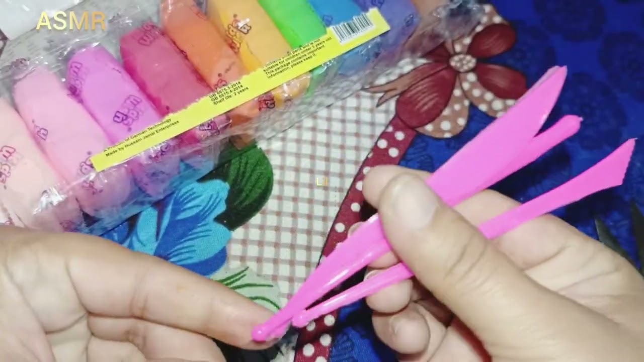 ASMR polymer Clay Unboxing Sound😌 Relaxing Unboxing Sound #asmr #clay #satisfyling#relaxing 
