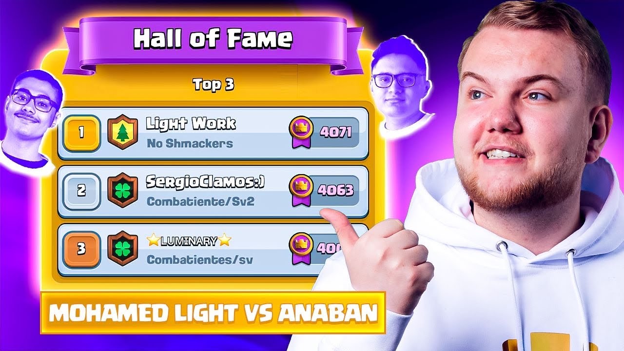 MOHAMED LIGHT VS ANABAN FOR THE #1 FINISH IN CLASH ROYALE SEASON END