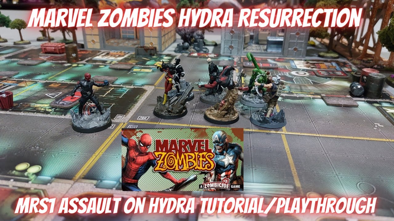 CMON Games Marvel Zombies Hydra Resurrection MRS1 Assault on Hydra Tutorial/Playthrough