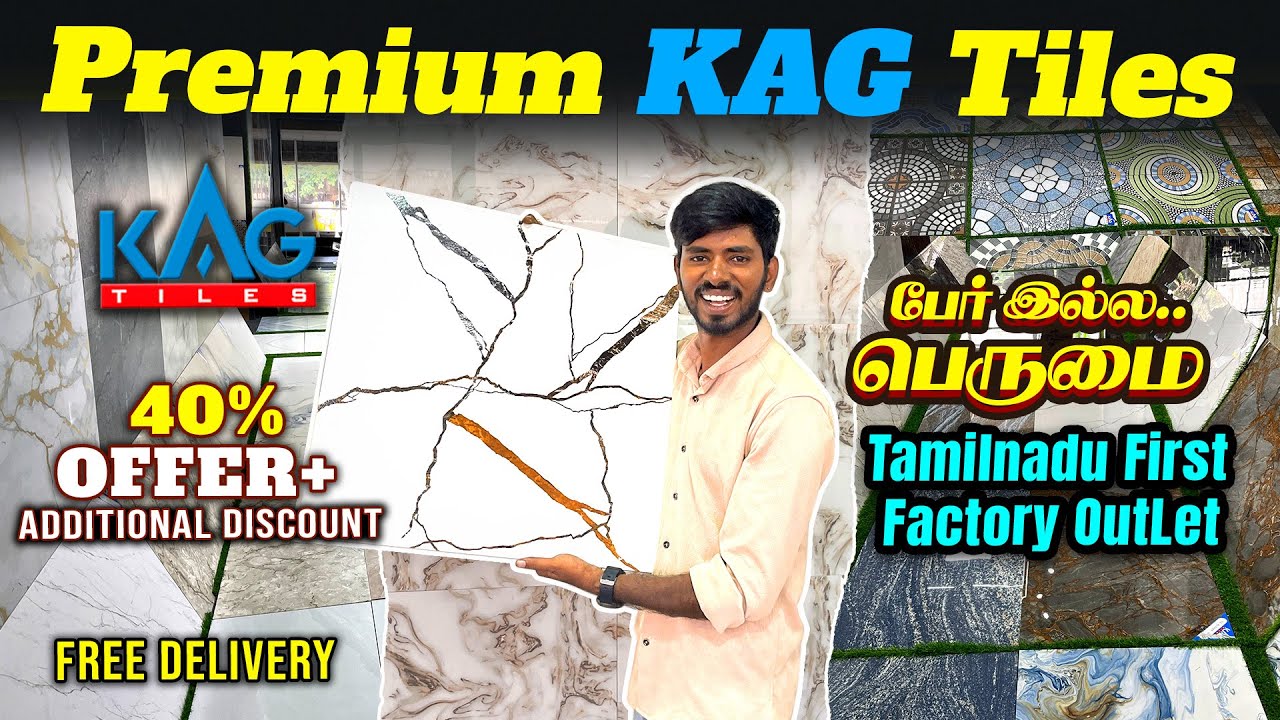 Premium KAG Factory Outlet Showroom In Chennai | KAG Tiles | Sanjaysamy | Vlog #280