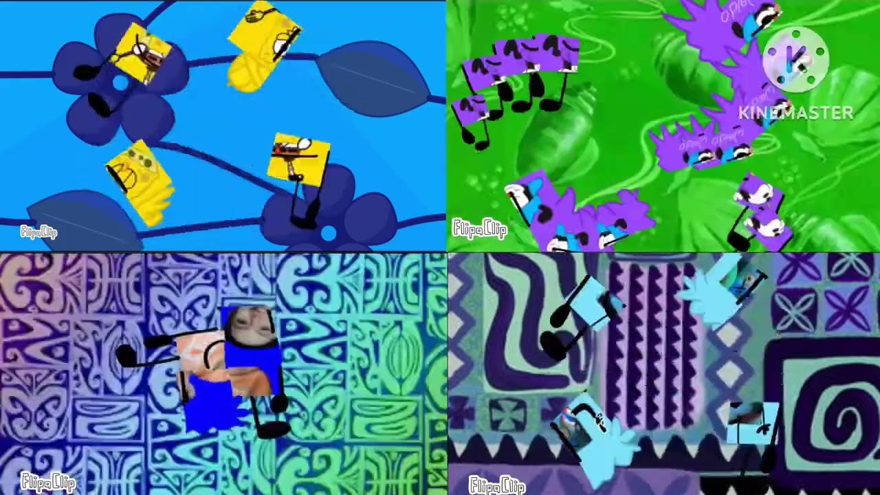 SpongeBob YouTube Waldo Warner Diego SquarePants and David SquarePants theme song comparison :)