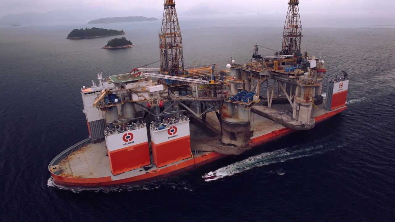 Transport of two semisubmersible drilling rigs