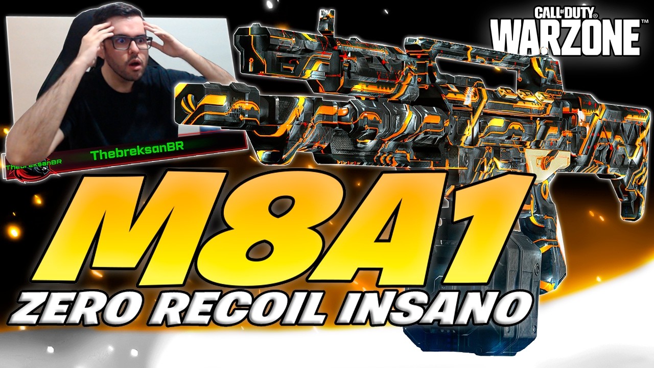*ZERO RECOIL* A M8A1 META ESTÁ DOMINANDO OS LOBBYS!! | CLASSE M8A1 WARZONE
