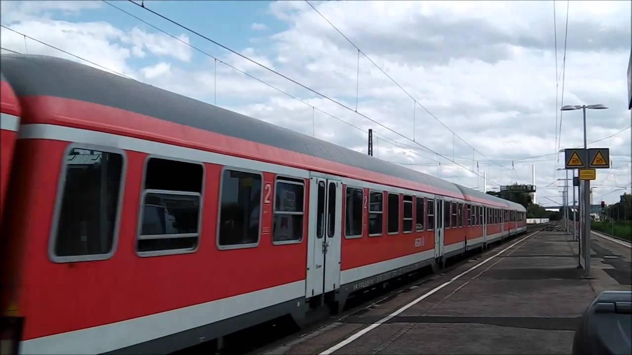 Oberesslingen mit ICs, Regionalzüge (BR 143, 146, 426), Stuttgarter S-Bahn, Güterzug